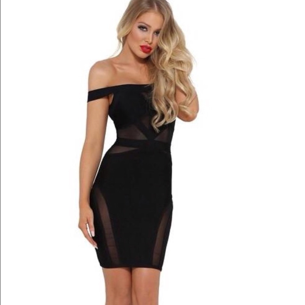 Sexy Mesh Bandage Dress.